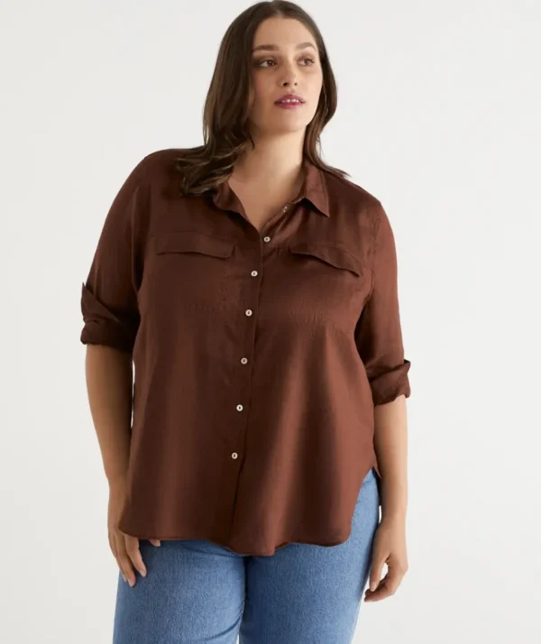 Linen Urban Shirt-Sussan Discount