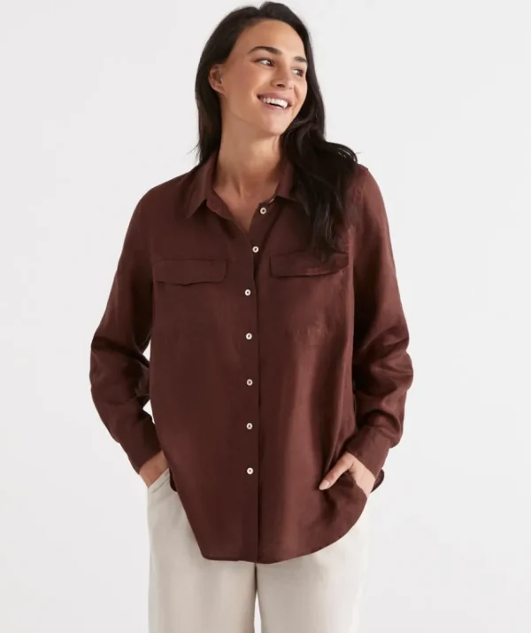 Linen Urban Shirt-Sussan Online