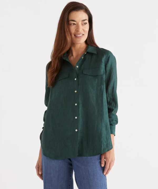 Linen Urban Shirt-Sussan Fashion