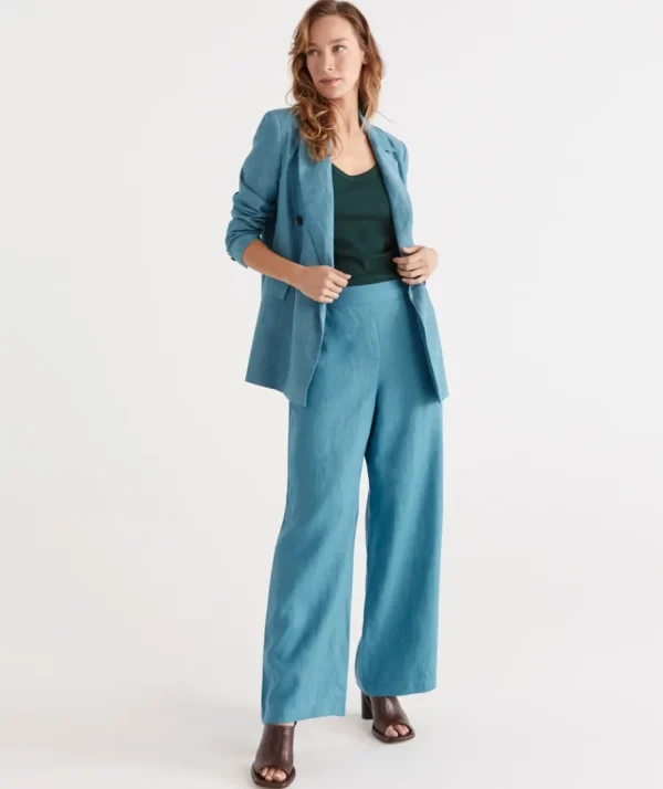 Linen Wide Leg Pant-Sussan Clearance