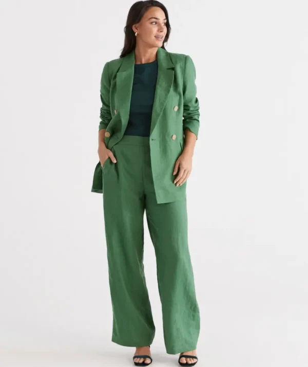 Linen Wide Leg Pant-Sussan Best Sale