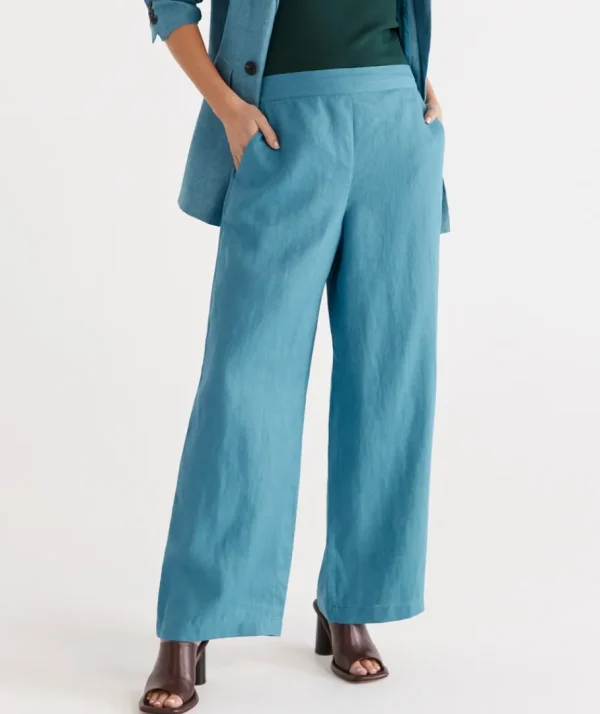 Linen Wide Leg Pant-Sussan Best Sale