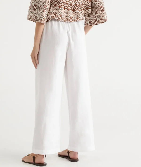 Linen Wide Leg Pant-Sussan Best Sale