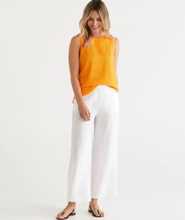 Linen Wide Leg Pant-Sussan Best Sale