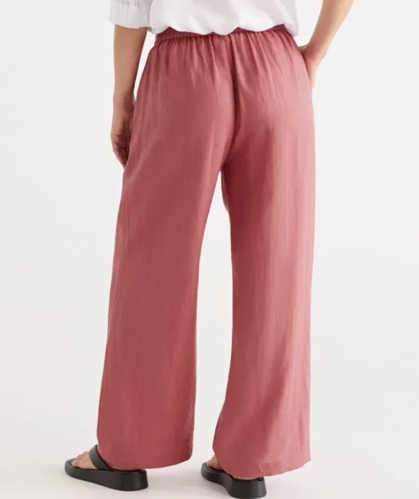 Linen Wide Leg Pant-Sussan Best Sale