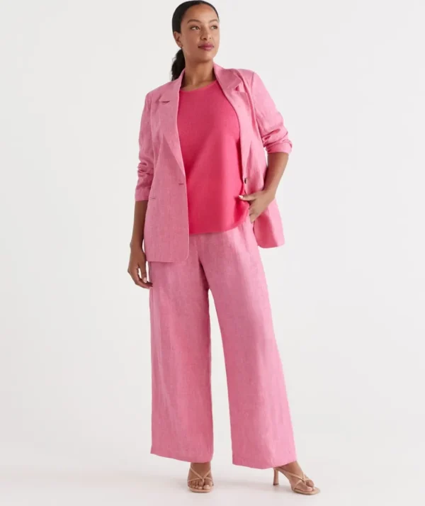 Linen Wide Leg Pant-Sussan Best Sale