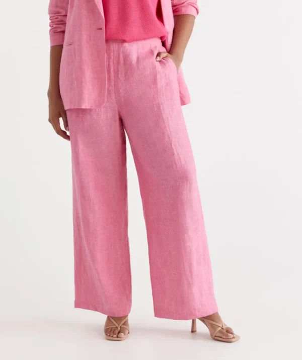 Linen Wide Leg Pant-Sussan Best Sale