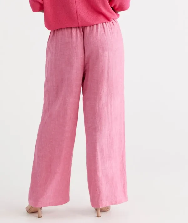 Linen Wide Leg Pant-Sussan Best Sale