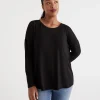 Long Sleeve Pleat Back Top-Sussan Flash Sale