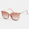 Lucena Crystal Coffee Sunglasses-Sussan Outlet