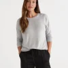 Marle Crew Neck Long Sleeve Top-Sussan Cheap