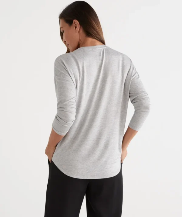 Marle Crew Neck Long Sleeve Top-Sussan Cheap