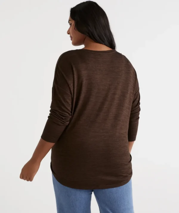 Marle Crew Neck Long Sleeve Top-Sussan Cheap