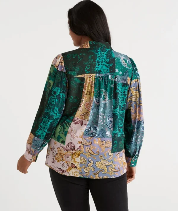 Mineral Patchwork Shirt-Sussan Flash Sale