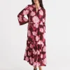 Ornamental Floral Dress-Sussan New