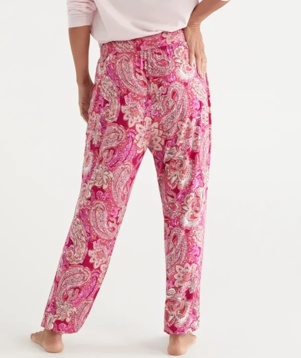 Paisley Print Knit Pyjama Pant-Sussan Discount