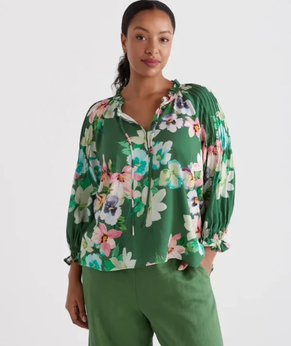 Pastel Floral Blouse-Sussan New