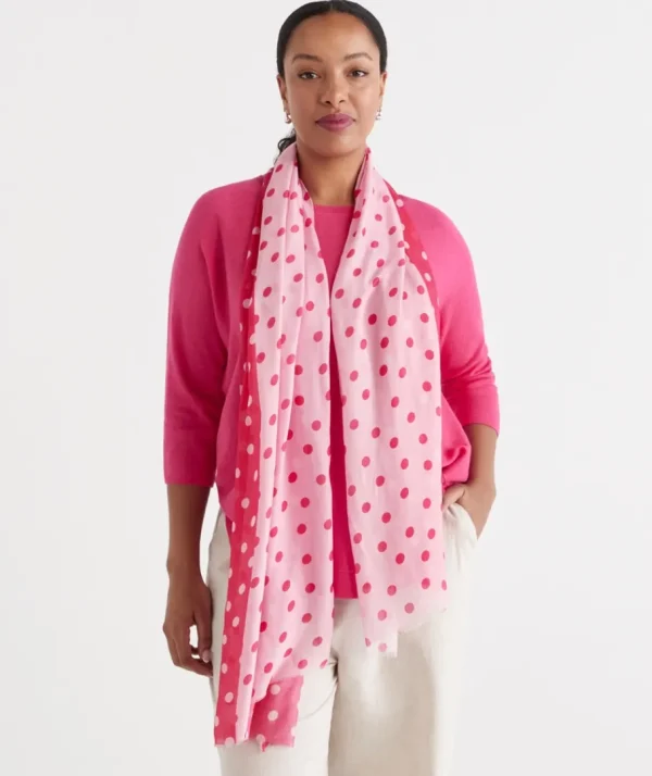 Pink Spot Scarf-Sussan Cheap