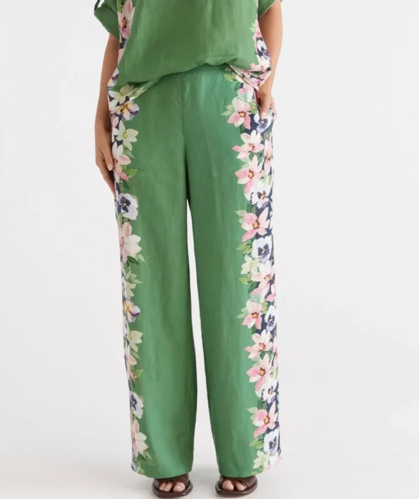 Placement Floral Pant-Sussan Hot