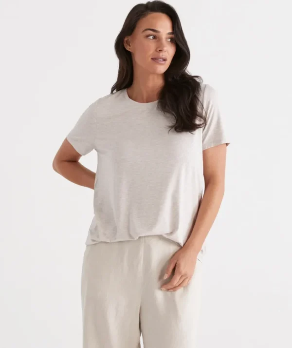 Pleat Back Tee-Sussan Store