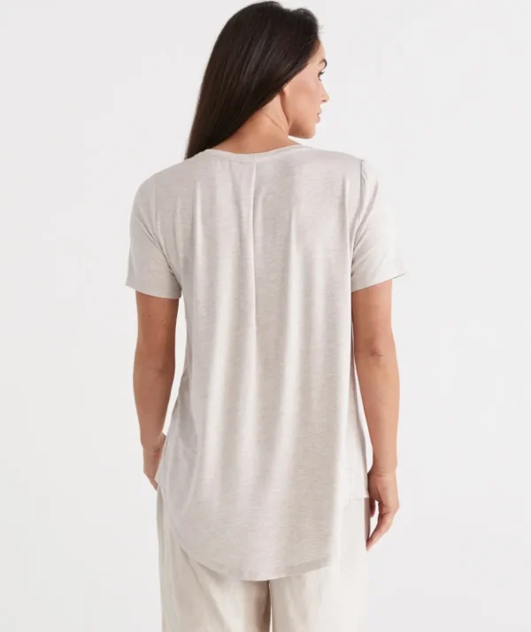 Pleat Back Tee-Sussan New