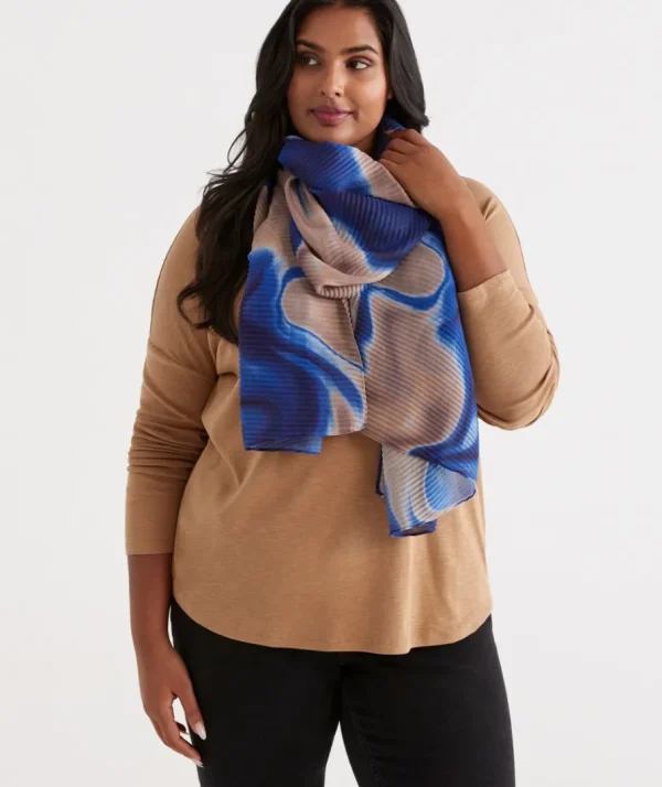 Pleated Marble Scarf-Sussan Hot