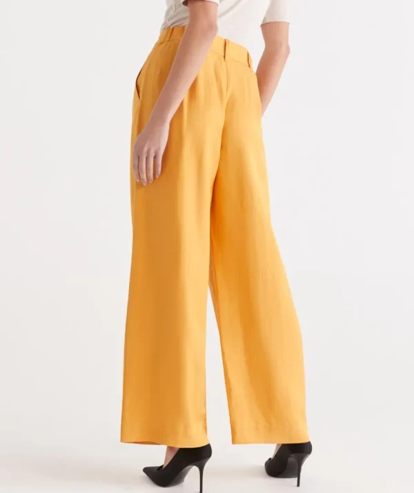 Pleated Wide Leg Pant-Sussan Clearance