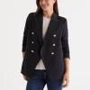 Ponte Cut Away Blazer-Sussan Sale