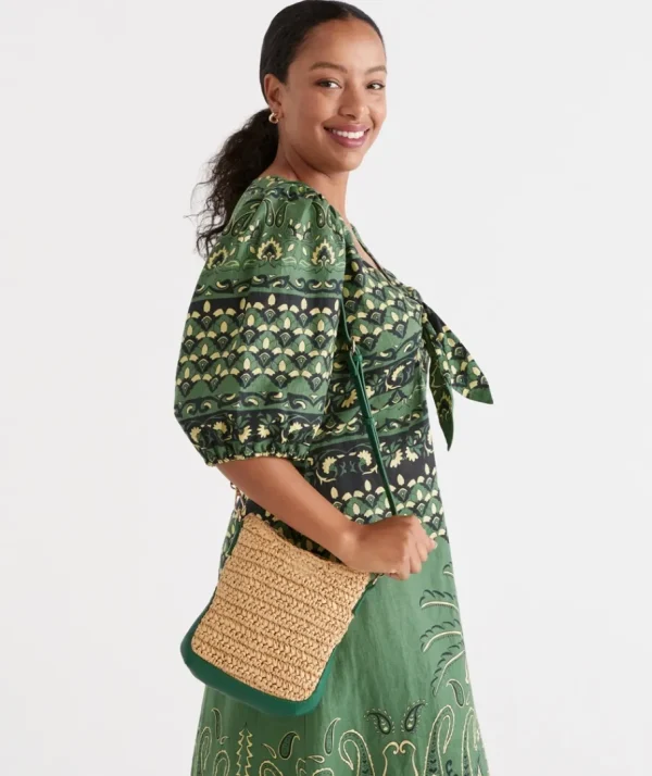 Raffia Crossbody Bag-Sussan Online