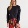 Relaxed Crew Neck Top-Sussan New