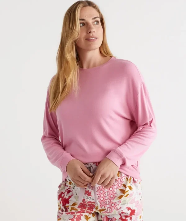 Relaxed Crew Neck Top-Sussan Clearance