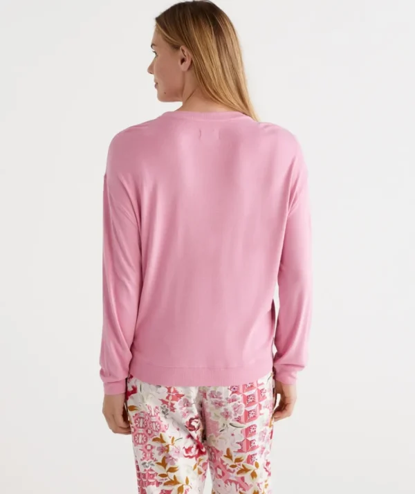 Relaxed Crew Neck Top-Sussan Clearance