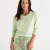 Relaxed V-Neck Top-Sussan Flash Sale