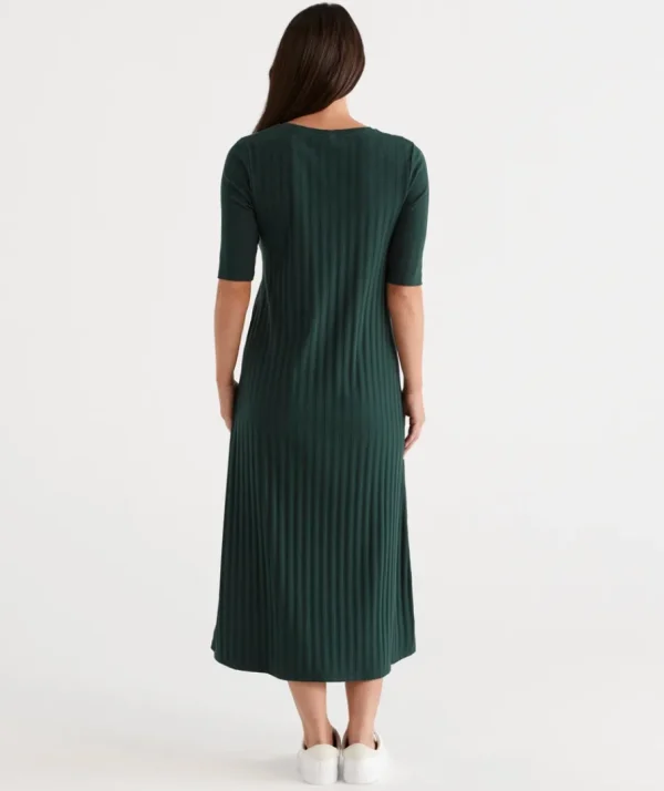 Rib Knit Dress-Sussan Shop