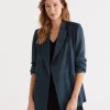 Satin Blazer-Sussan Best