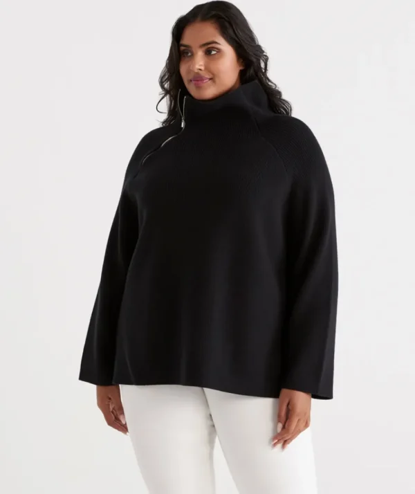 Side Zip Pullover-Sussan Online