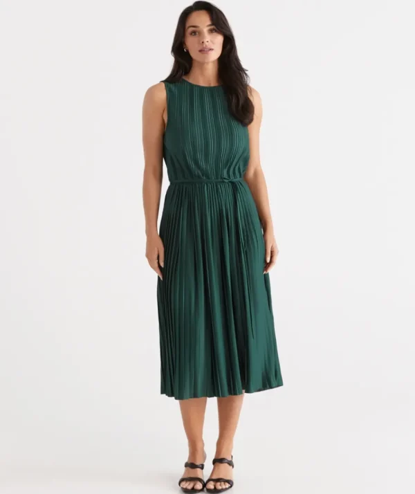 Soft Pleat Dress-Sussan Best Sale