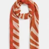 Spliced Zebra Print Scarf-Sussan Clearance