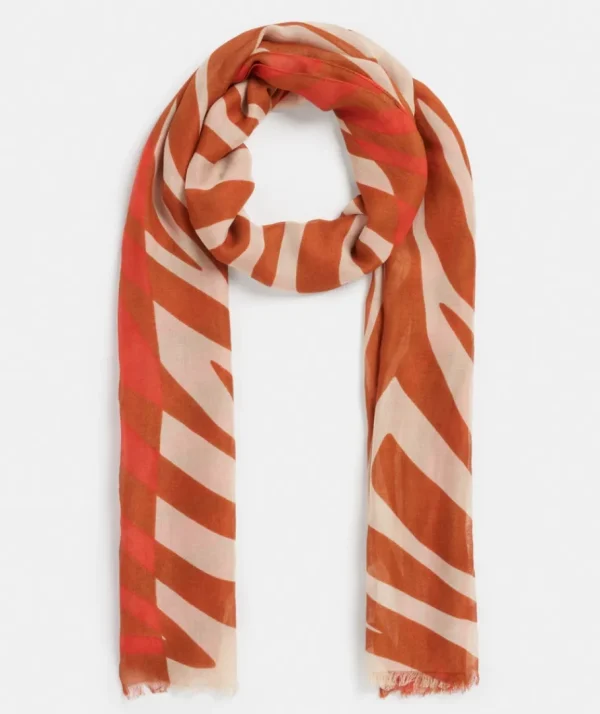 Spliced Zebra Print Scarf-Sussan Clearance