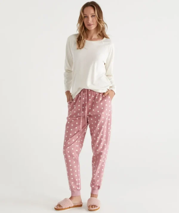 Spot Print Flannelette Pyjama Pant-Sussan Best Sale