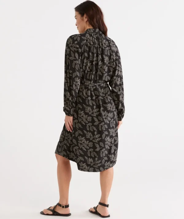 Spotted Leaf Dress-Sussan Flash Sale