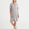 Star Print Knit Nightie-Sussan Best Sale