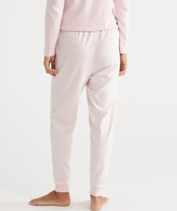 Stripe Australian Cotton Knit Pyjama Pant-Sussan Online