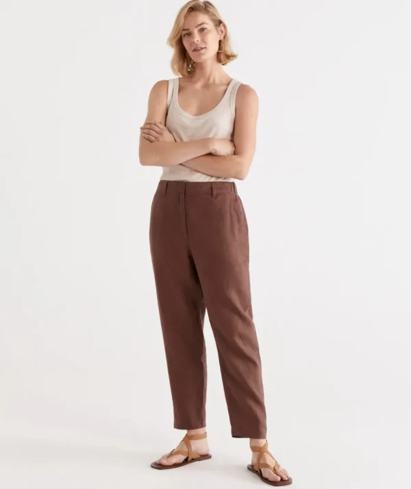 Tapered Linen Pant-Sussan Discount