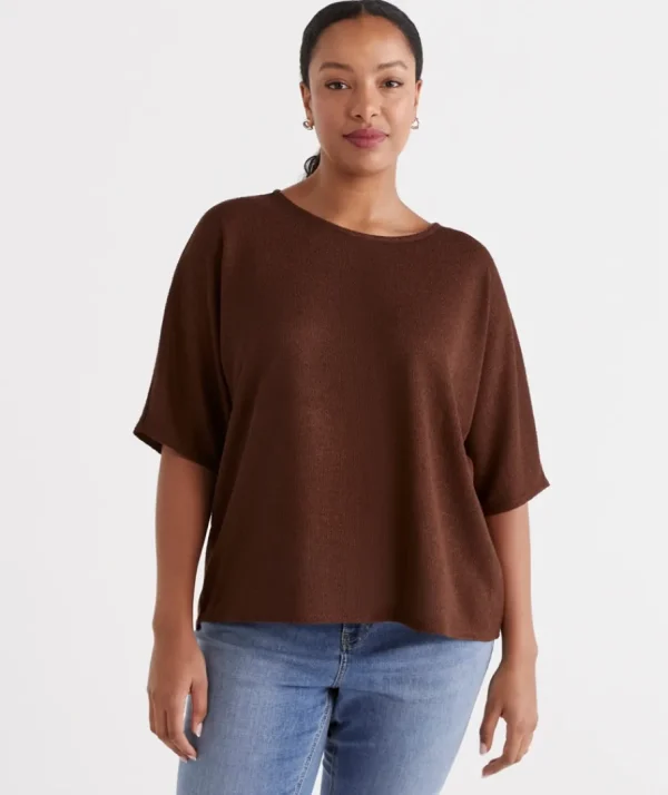 Textured Dolman Top-Sussan New