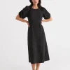 Textured Midi Dress-Sussan Clearance