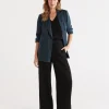 Textured Wide Leg Pant-Sussan Clearance