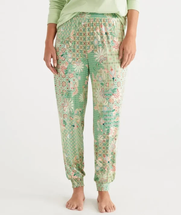 Tile Floral Harem Pant-Sussan Store