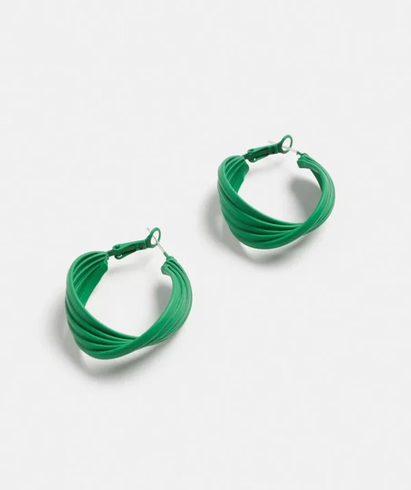 Twist Hoop Earrings-Sussan Shop