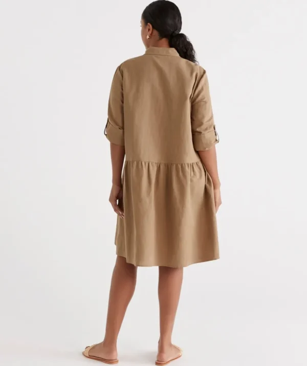 Utility Shirt Dress-Sussan Shop